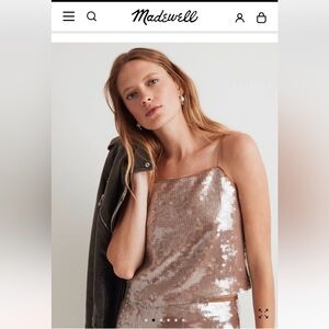 Madewell sequin top *small*